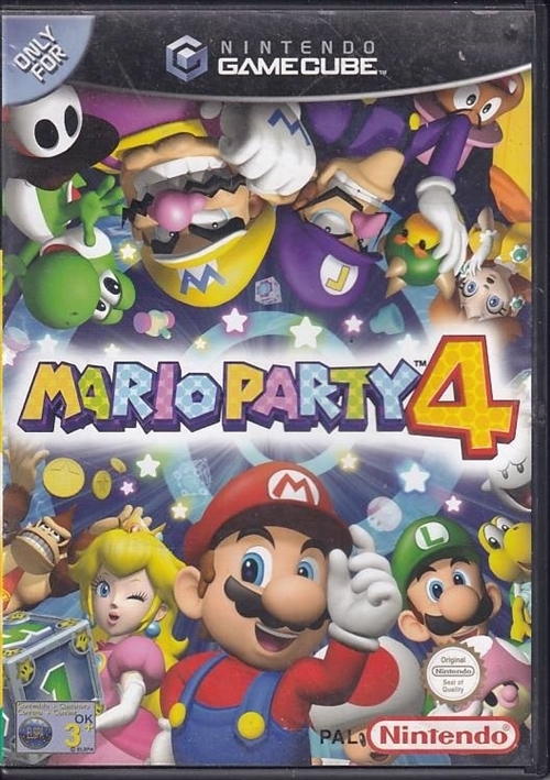 Mario Party 4 - Manual Mangler - Nintendo GameCube (B Grade) (Genbrug)